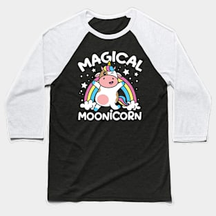 Magical Moonicorn - Unicorn Cow Baseball T-Shirt